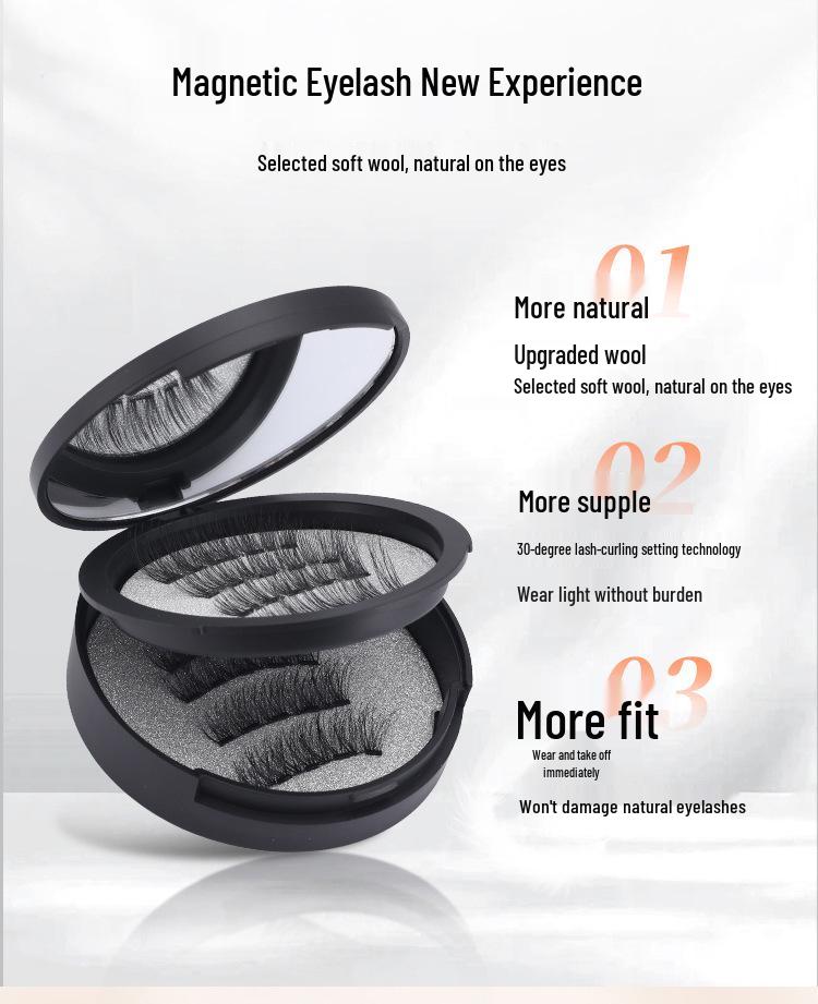 New Style Magnetic False Eyelashes Set: Voluminous In-Stock Eyelashes