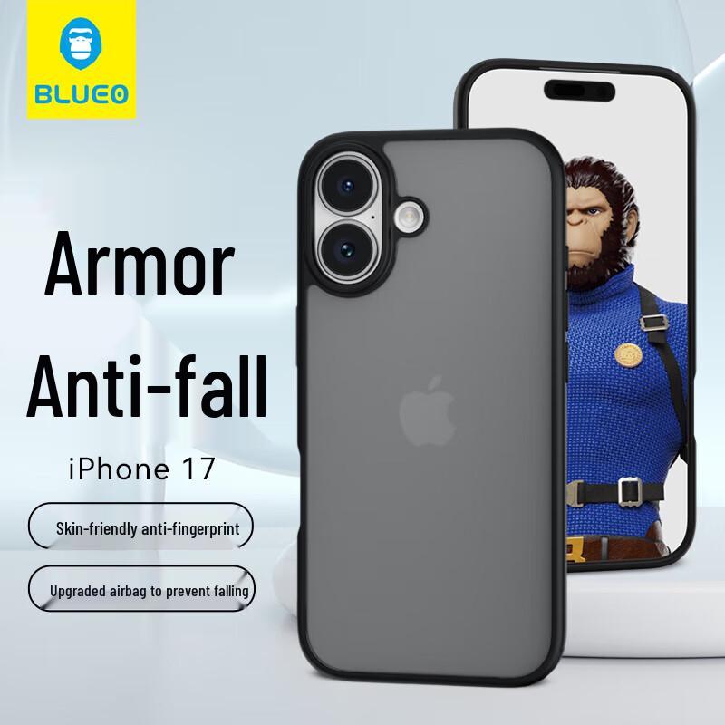 

Mr. Blue Gorilla Frosted Anti-Fall iPhone 17 Case