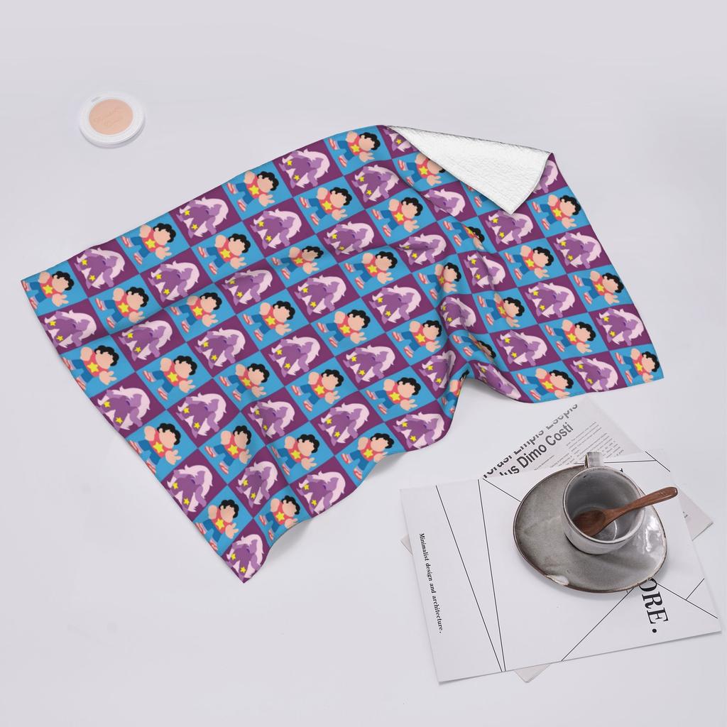 Steven Universe - Steven and Amethyst Soft Face Towel Quick Dry Pool Bath Cotton Towels Absorbent Quick