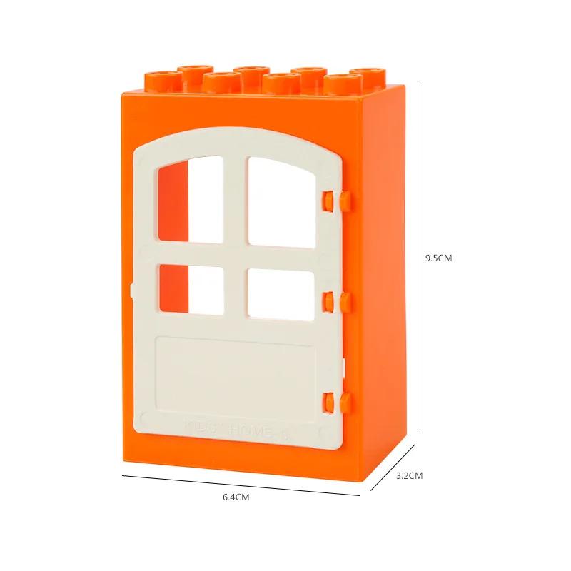 Big Size DIY Building Blocks Window Doors And Household Bulk Parts Model Compatible Large Bricks Toys Accessories Kids Toy Gifts