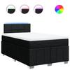 VidaXL Sommier à lattes de lit avec matelas noir 120x190 cm tissu 3289309