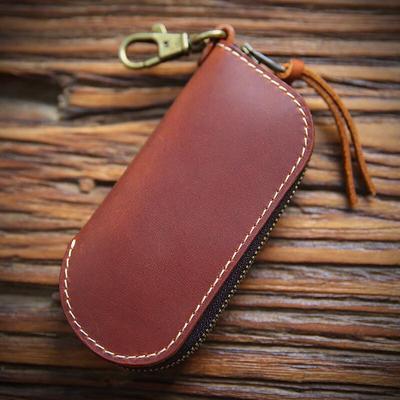 Vintage Crazy Horse Leather Key Pouch