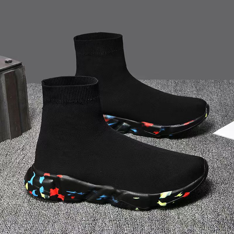 Fashion New Socks Running Shoes Women's Sneakers Sports Shoes for Women Man Breathable Casual Elasticity Platform Vulcanize Ankle Boots