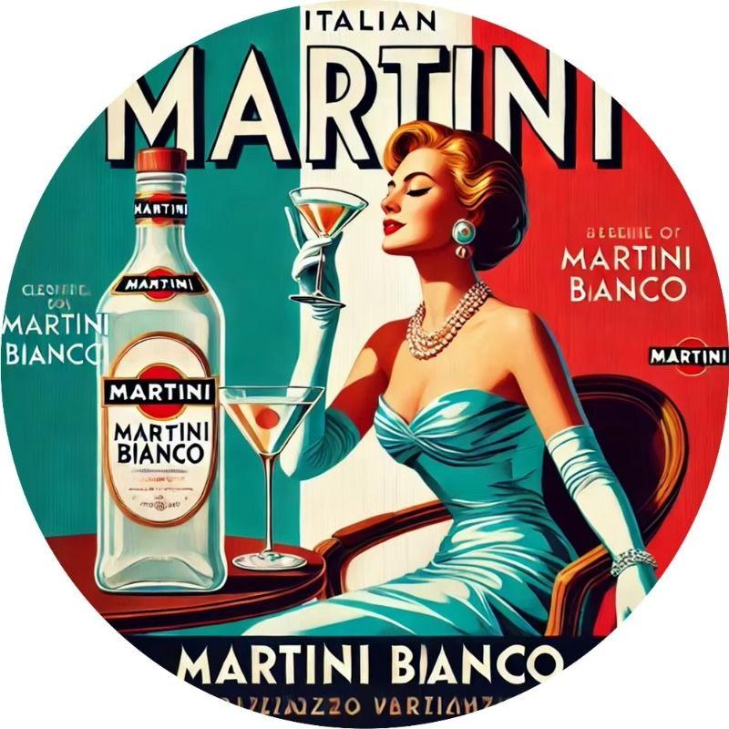 1 Piece Retro Tin Sign Metal Wall Art Decor for Office Living Room Courtyard 20x20 cm