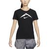 T Shirts Women's Black Crew Neck Moderate Straight Fit FQ4988-010