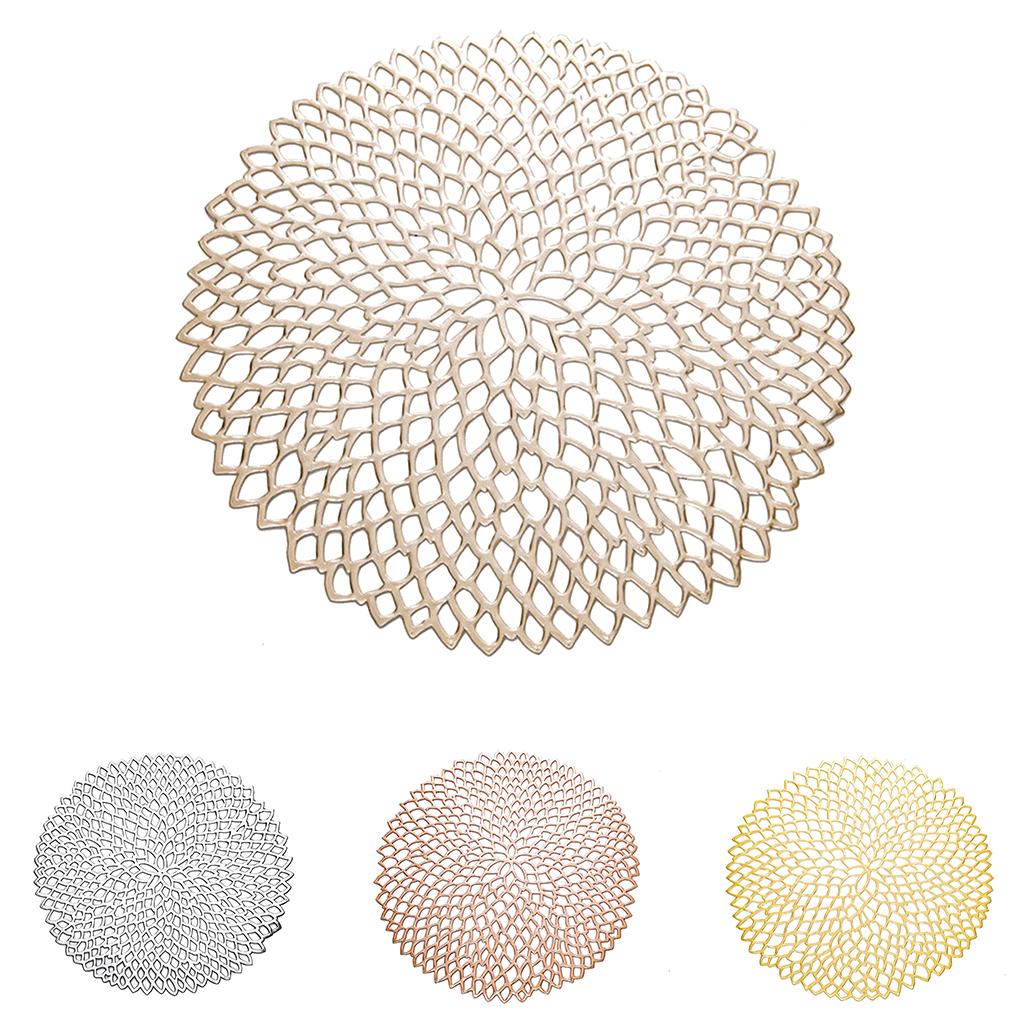 Hollow Insulation Table Mat Plastic Tbleware Pad Placemat Non-slip Coffee Tea Place Mat