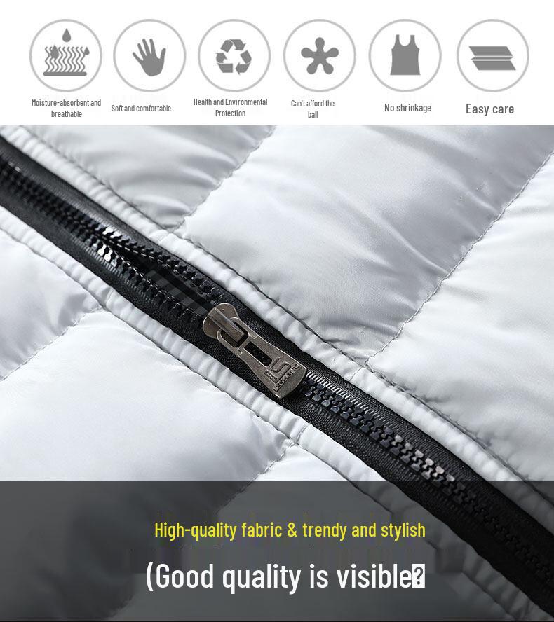 Herren Übergröße Verdickte Baumwollweste Jacke - Herbst/Winter Ärmellos Lässige Kleidung