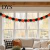 Classroom Garden Party Wall Hangings 10FT Halloween Garland, Spooky Skull Pumpkin Spider Hanging Paper Bunting Easy Assembly Holiday Banners
