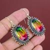 Faceted Multi Tourmaline Earring Genuine Gemstone Earring 925 Sterling Silver Earrings Handmade Jewelry Unique Design Earring Gifts For Wife