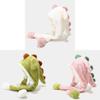 Dinosaur Plush Hat With Ears For Kids Warmth And Wind Protection