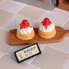 10Pcs 1/12 Scale Dollhouse Miniature Dessert Fruit Cake Play Kitchen Food Diy Jewelry Accessories For Doll Accessories
