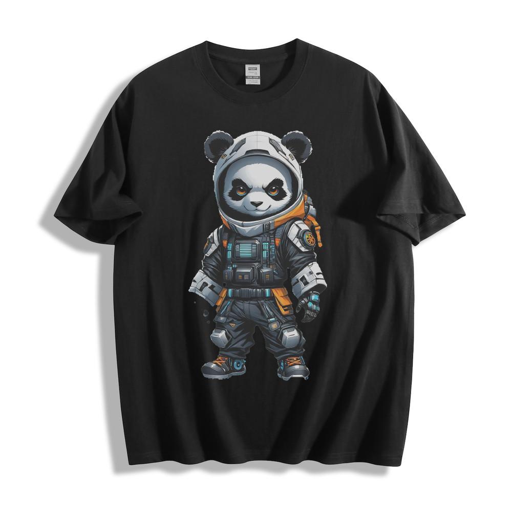 

Sci-Fi Astronaut Panda Graphic T-Shirt S