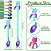 12Pcs Cat Spoon Coffee Tea Spoon Set Stainless Steel Hanging Cup Teaspoons Mini Long Cute Kitten Stirring Spoon