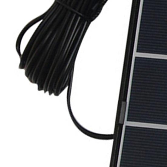 Panel słoneczny 6W 5V Przenośny Wysoka Wydajność Lekki Typ-C Zewnętrzna Lampa Ogrodowa Latarnia Kempingowa Kamera Bezpieczeństwa Płyta Ładowarki Słonecznej z Kablem 5M