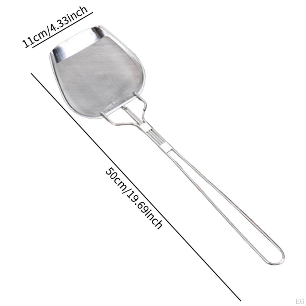 Oil Skimmer Cooking Utensil French Fries Separator Stainless Steel Strainer for Straining