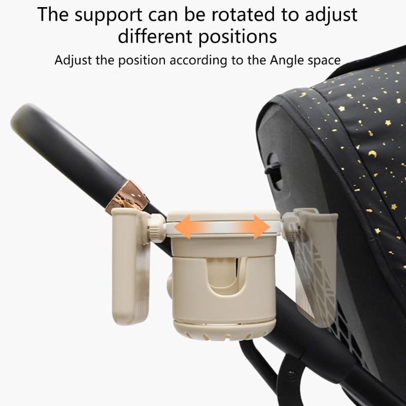 Multi Purpose Cup & Phone Holder Convenient & Portable Milk Bottle Holder with Mobile Phone Stand for Pram & Pushchair