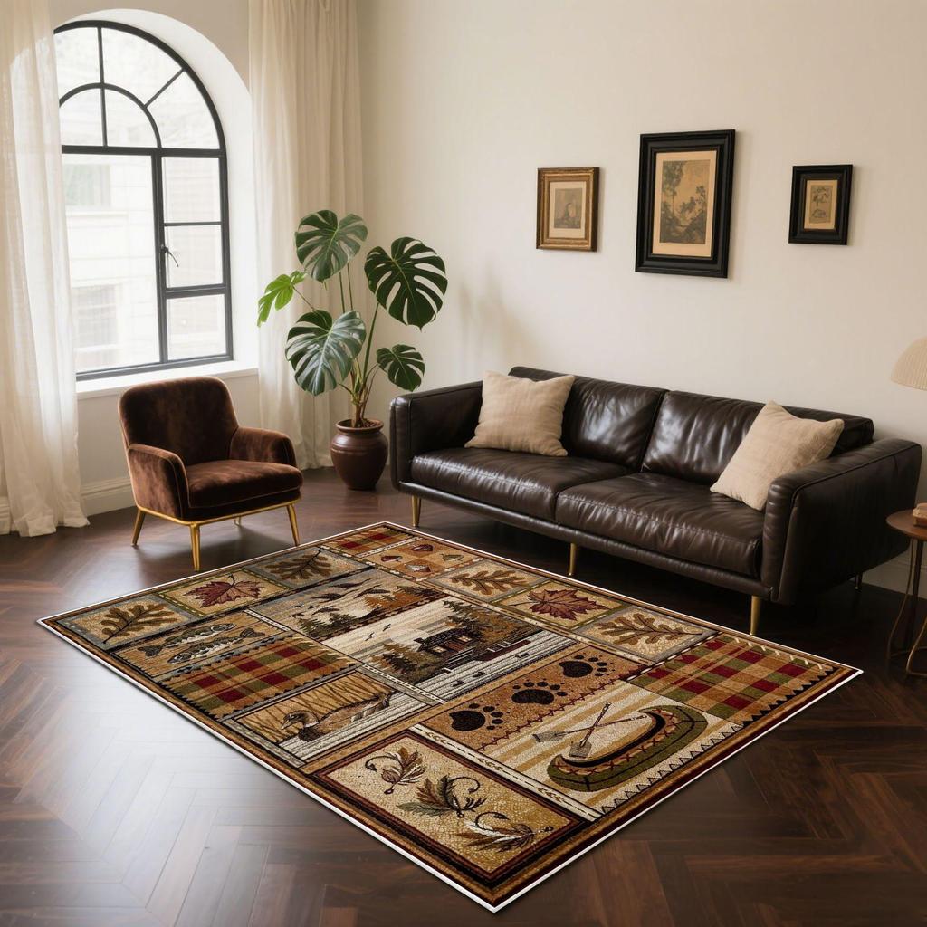 Nordic Ethnic Style Living Room Carpet Home Bedside Bedroom Non Slip Large Size Floor Mat