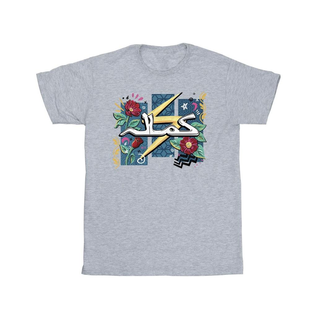 Marvel Mens Ms Marvel Flower Lightning T-Shirt