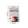 Pocket Hug Cards Happy Christmas Inspirational Pocket Animal Cards Resin Cartoon Figure Holiday Home Decoration Party