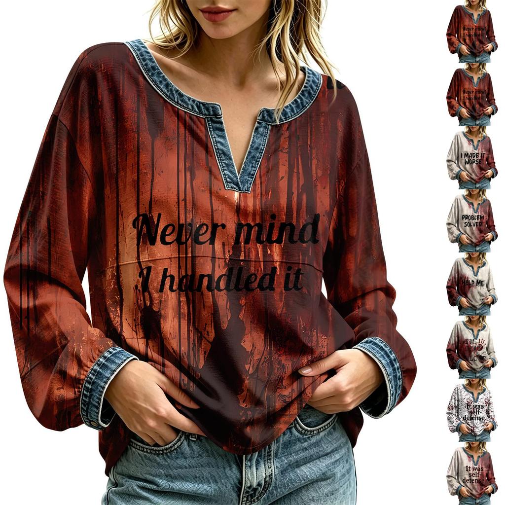 Women's Casual Long Sleeve Top with Fashionable Design for Everyday Wear