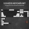 Xiaomi Womier 122 Keys Retro Black PBT Keycap Double Shot Cherry Profile Key Caps for Cherry MX Switches Mechanical Gamer Keyboard