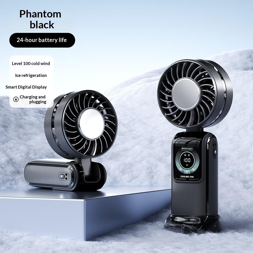 Semiconductor Cooling High Speed Handheld Fan Usb Mini Portable Charging Folding Violent Small Fan