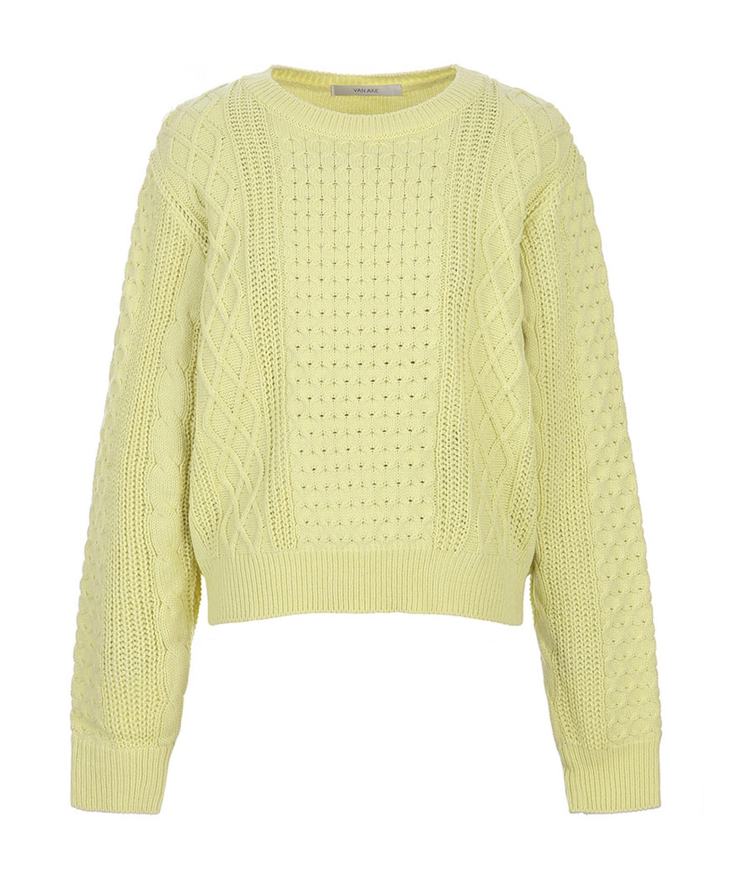 Vanake Cable Knit_Vb42Ktq307Z Select: Ivory(Iv)/F(Free)