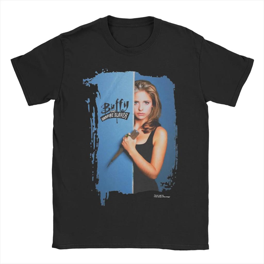 Buffy The Vampires Slayer Buffy The Vampire Slayer TShirts Unisex Women Sunnydale Slayers Cotton Tees Crewneck T Shirt Summer Tops