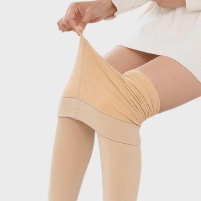 Autumn & Winter Velvet Pantyhose: Women's Slim-Fit, Fur-Lined, Skin-Tone Leggings