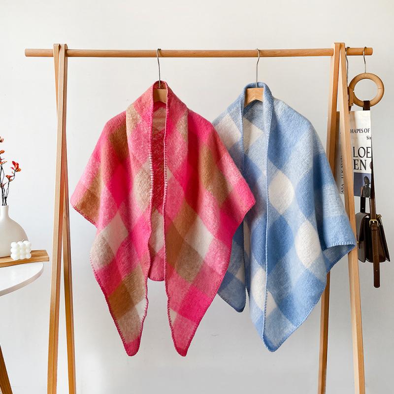 Four Seasons Available New Women'S Versatile Haircoat Imitation Cashmere Scarf Warm Medium Scarf Shawl