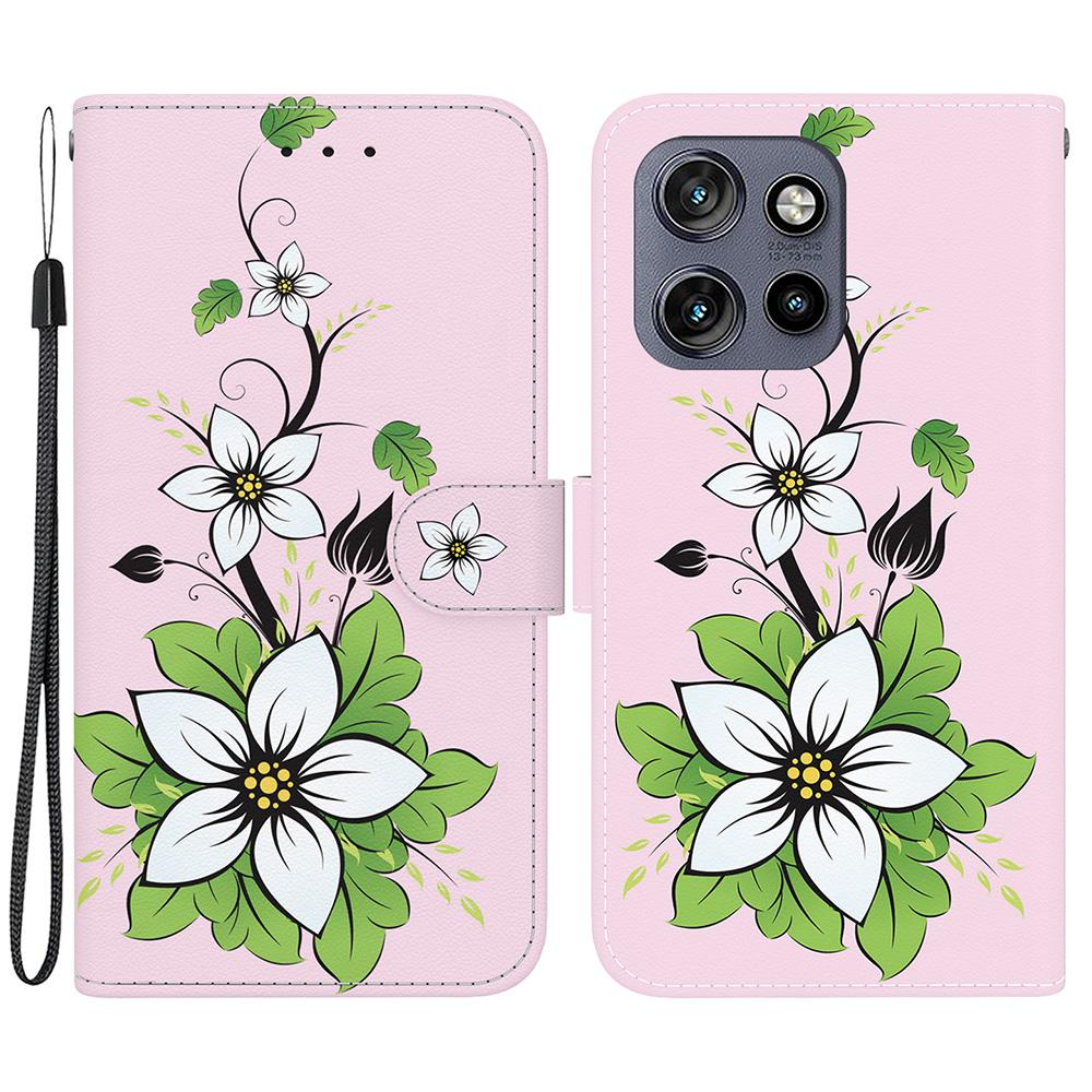 For Motorola Edge 50 Neo 5G/Moto S50 5G/Thinkphone 25 5G Wallet Phone Case Anti-Drop Leather Flip Cover Pattern Printing