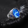 European Style Men's Sapphire Ring High Quality Classic Fashion Party Jewelry Engagement or Gift