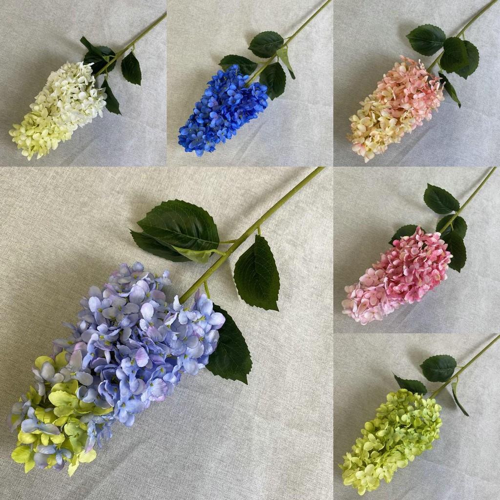 Faux Hydrangea Floral Arrangement 82in Silk Stems For Event Backdrop And Bridal Bouquet