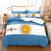 Argentina Flag Bedding Set Single Twin Full Queen King Size Bed Set Adult Kid Bedroom Duvetcover Sets 3D Print Bed Sheet Set