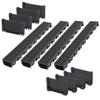 VidaXL Caniveau de drainage 4 pcs Plastique 4 m