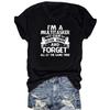European & American Summer I'MA LIS Round Neck Short Sleeve Casual Fashion T-Shirt