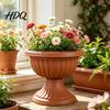 Garden Pot with Built-in Drainage Plastic Flower Urn Planter Goblet-Shaped Plant Pot