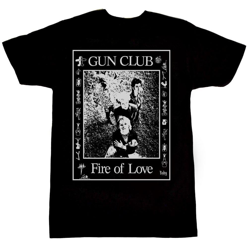 Vtg The Gun Club Band Fire Of Love Cotton Black All Size Shirt SE314 Unisex T-Shirt XXL
