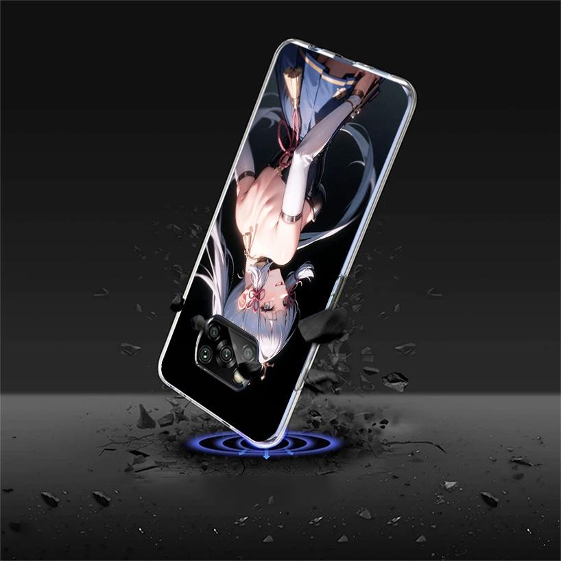 Genshin Impact Kamisato Ayaka Phone Case For Xiaomi Poco F7 Ultra X7 X6 Pro X5 Redmi 15 15C 13 13C 12 12C 10 10A 10C 9 9A 9C 9T