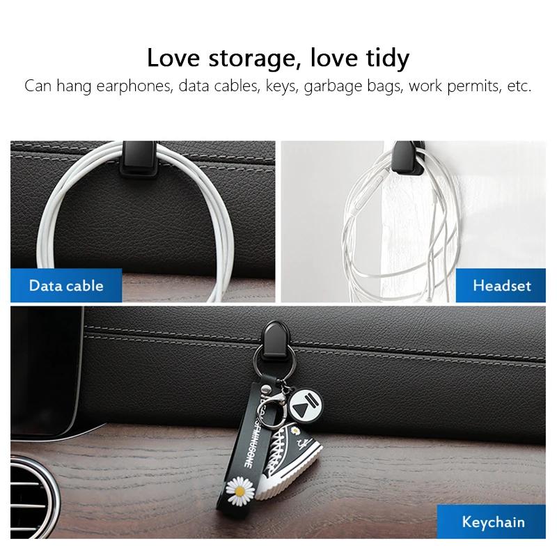 New Car Organizer Cute Auto Multifunctional Hidden Hooks Auto Organizer In The Car Goods Accessories Interior
