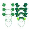 Patricks Day Irish Festival Body Sticker Bracelet Necklace Carnival Custume Set
