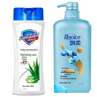 Safeguard Aloe Body Wash & Rejoice Anti-Dandruff Shampoo Bundle