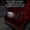 2Pcs 50000H LED Interior 5700K White 12V 0.17A License Lamp LED License Number Plate Light Car Lamp for FIAT 500C 2013--2019