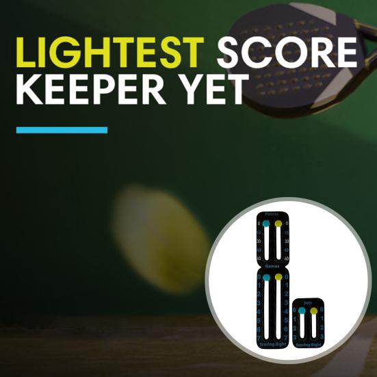 2 Stück Scorer für Tennisschläger und Padel Einfach montierbar Kleines Anzeigetafel Zähler Tragbarer Punktzähler zum Aufzeichnen von Punkten Spielen Sätzen