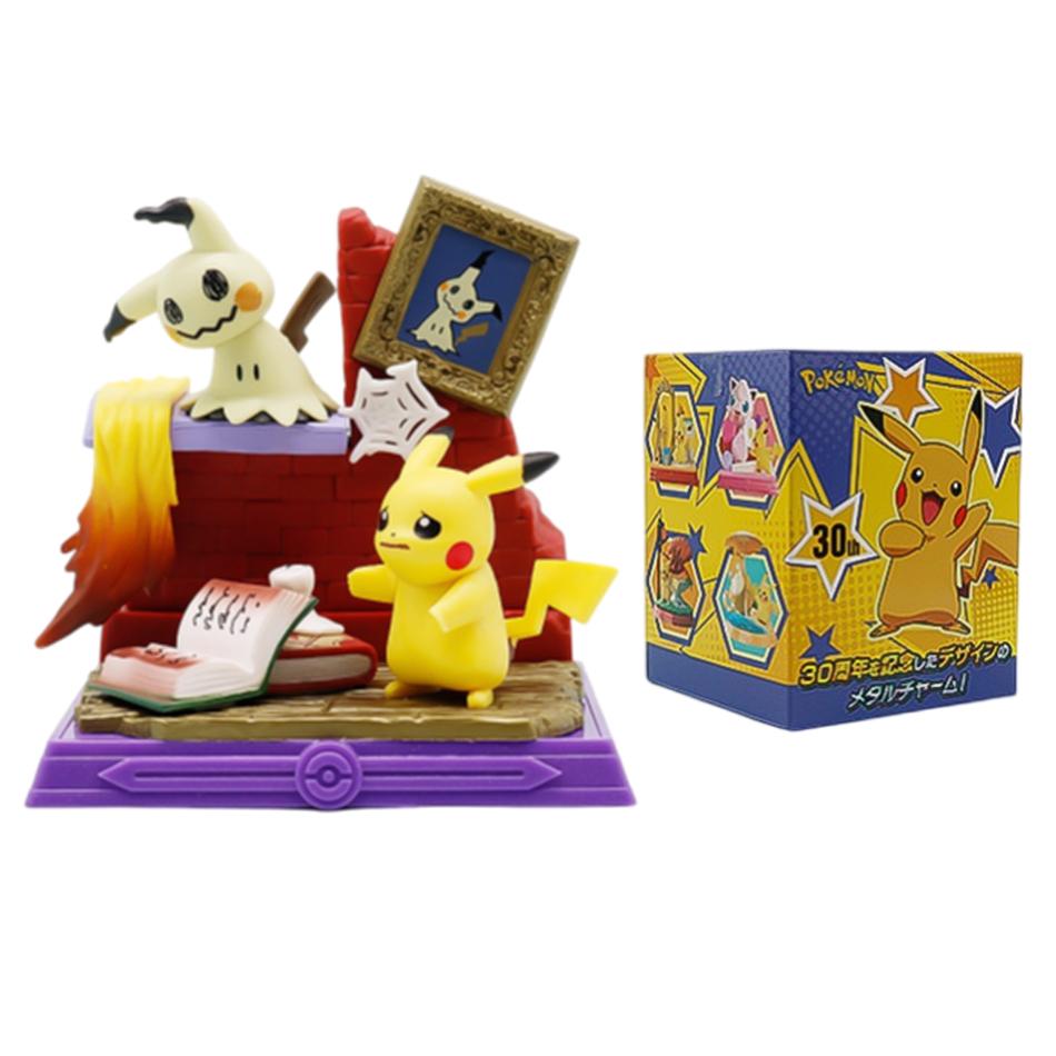 1-6pcs Pok É Mon Blind Box 30th Anniversary Commemorative Edition Pikachu Anime Models Desktop Decorations Pok É Mon Toys Gifts