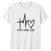 Faith Hope Love T-Shirt Inspirational Christian Religion