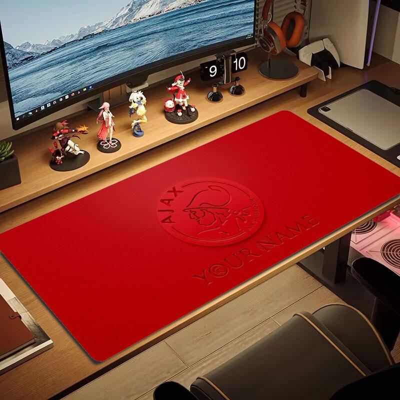 AFC Ajax Custom Name Large Size Mouse Pad Large Gaming Table Cushion Non-slip Laptop Tablet Big Mousepad XXL Mat Mini PC Playmat With Lock Edge