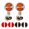 1 Pair Motorcycle LED Turn Signal Light Dual Color Indicator Blinker 12V   for Motorbike