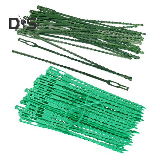 100 Pcs Reusable Plant Ties Adjustable Plant Twist Ties Self-locking Cable Ties for Indoor Outdoor Climbing Plants Cables Organization