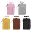 Fashion PU Leather Business ID Card Credit Badge Holder Women Girls Coin Purse Wallet Keychain Portable Mini Wallet with Keyring